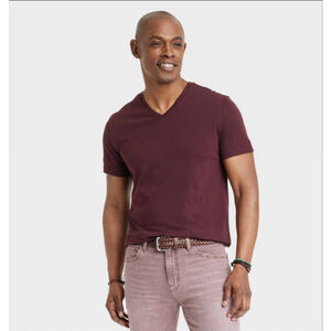 👕 Men’s Every Wear Short Sleeve V-Neck T-Shirt – Goodfellow & Co – Pom Mystery